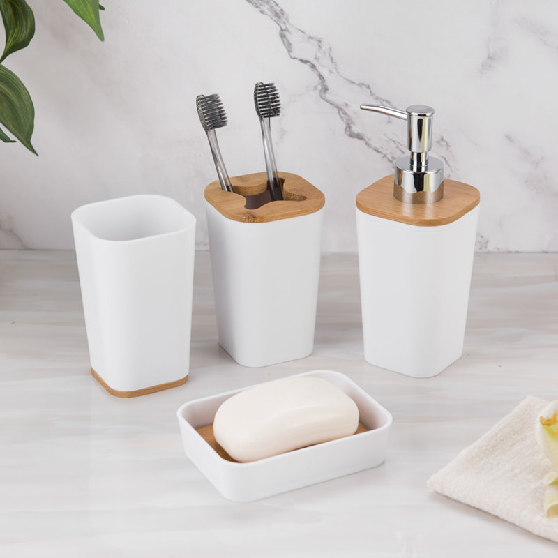 Latitude Run® 4 Piece Bathroom Accessories Set & Reviews | Wayfair